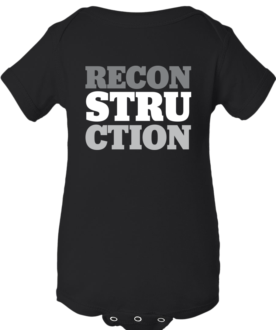 RECON-STRU-CTION Baby Onesie