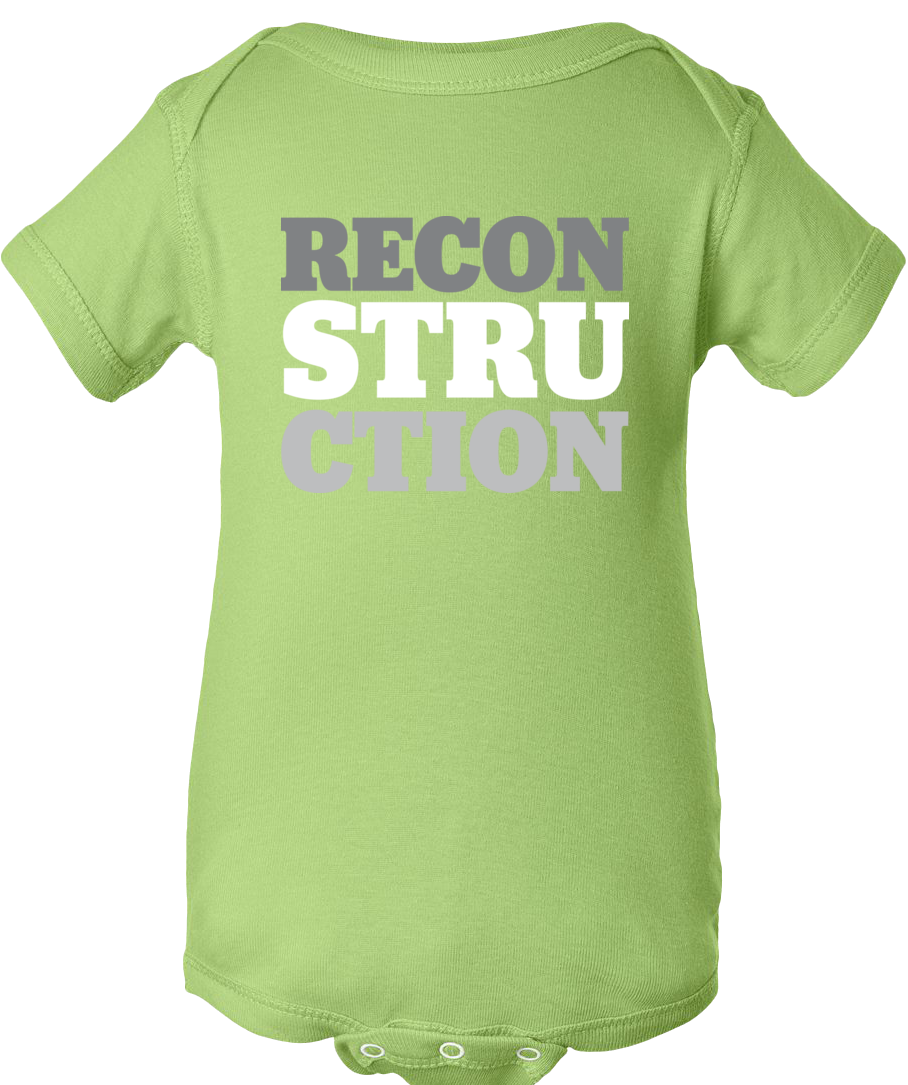 RECON-STRU-CTION Baby Onesie